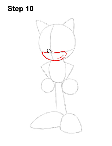 How to Draw Sonic the Hedgehog Full Body 10