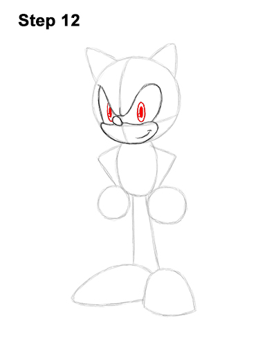 How to Draw Sonic the Hedgehog Full Body 12