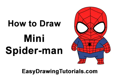 How to Draw Mini Chibi Spider-Man