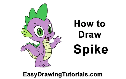How to Draw Spike Dragon My Little Pony