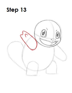 How to Draw Squirtle 13 How to Draw Squirtle Step 13