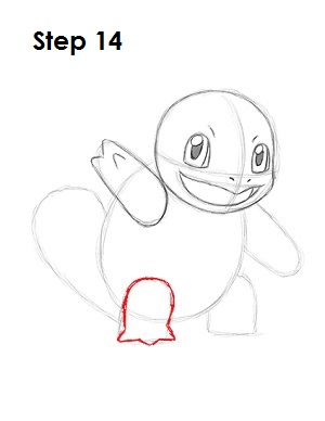 How to Draw Squirtle 14 How to Draw Squirtle Step 14