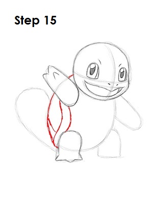 How to Draw Squirtle 15 How to Draw Squirtle Step 15