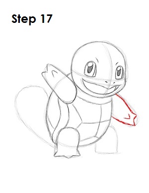 How to Draw Squirtle 17 How to Draw Squirtle Step 17