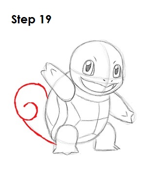 How to Draw Squirtle 19 How to Draw Squirtle Step 19