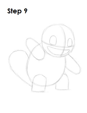 How to Draw Squirtle 9 How to Draw Squirtle Step 9