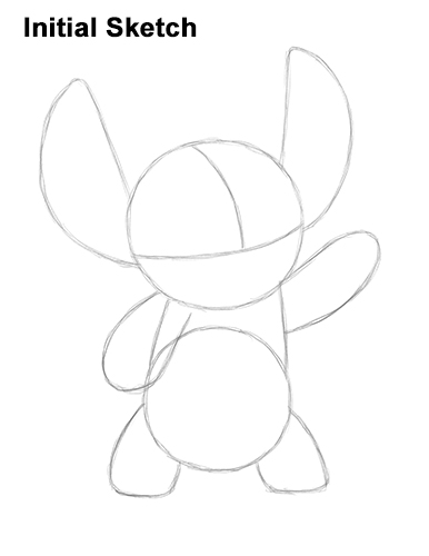 How to Draw Stitch Disney Lilo & Stitch Guidelines