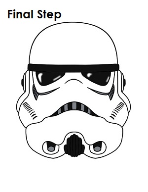 How to Draw Stormtrooper Star Wars How to Draw Stormtrooper Star Wars Completed Drawing