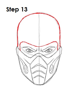 How to Draw Sub-Zero 13 How to Draw Sub-Zero Step 13
