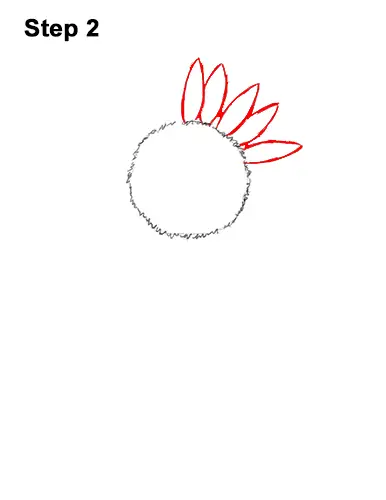 How to a Draw Cartoon Yellow Flower Sunflower 2
