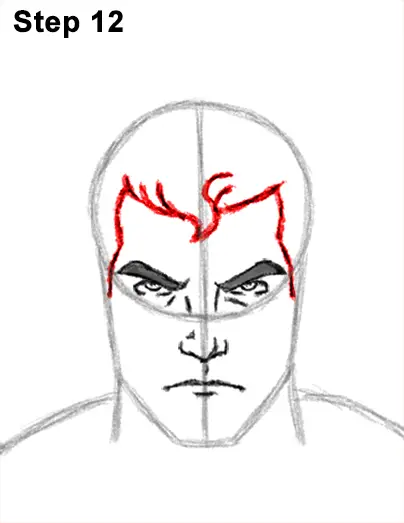 Draw Superman Full Body 12