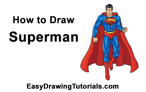 How to Draw Superman Full Body