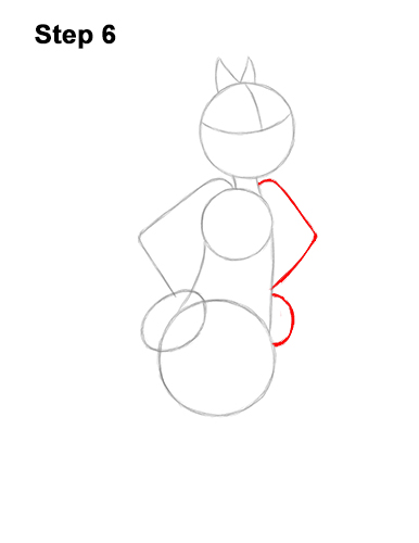 How to Draw Sylvester Cat Looney Tunes Full Body 6