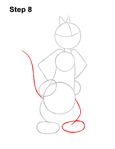 How to Draw Sylvester Cat Looney Tunes Full Body 8