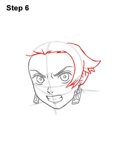 How to Draw Tanjiro 6