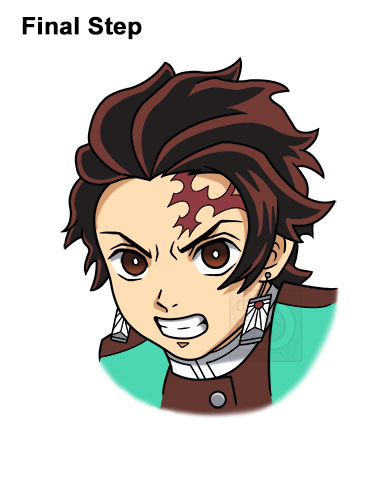 How to Draw Tanjiro Last