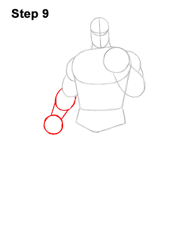 How to Draw Thanos Marvel Avengers Full Body 9