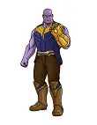 How to Draw Thanos Marvel Avengers