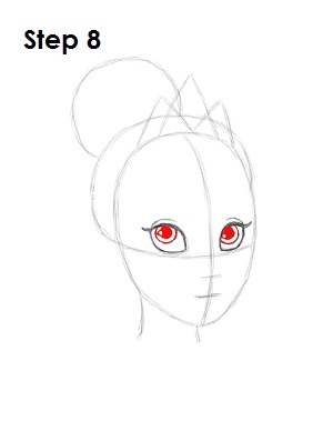 How to Draw Tiana Step 8