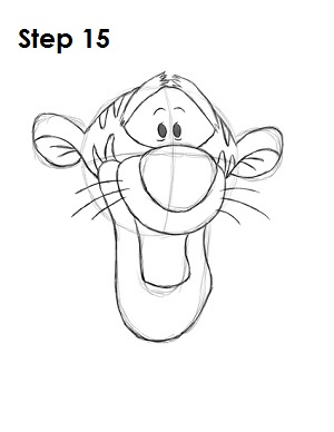 Draw Tigger Step 15 Draw Tigger Step 15