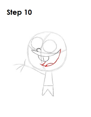 Draw Timmy Turner Step 10