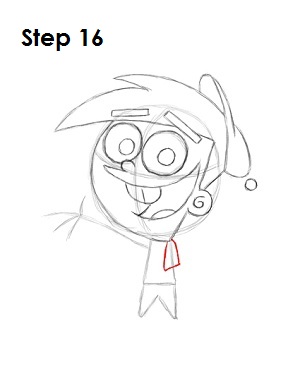 Draw Timmy Turner Step 16 Draw Timmy Turner Step 16
