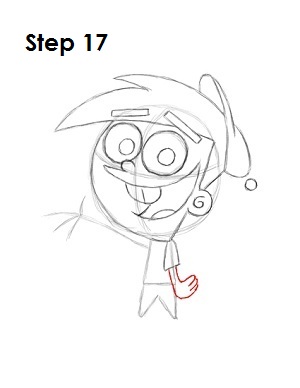 Draw Timmy Turner Step 17 Draw Timmy Turner Step 17