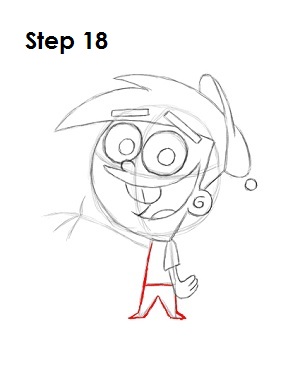 Draw Timmy Turner Step 18 Draw Timmy Turner Step 18