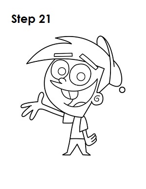 Draw Timmy Turner Step 21