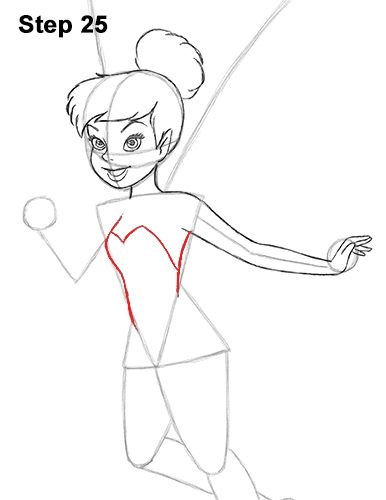How to Draw Tinkerbell Full Body Disney 25