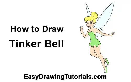 How to Draw Tinkerbell Full Body Peter Pan Disney