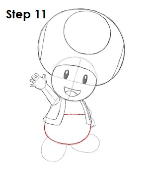 Draw Toad Step 11