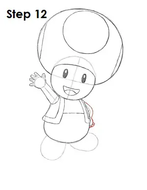 Draw Toad Step 12