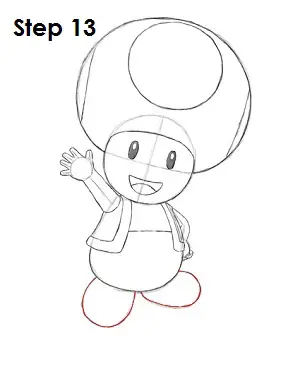 Draw Toad Step 13
