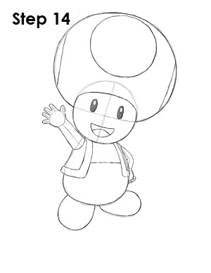 Draw Toad Step 14