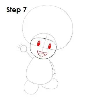 Draw Toad Step 7
