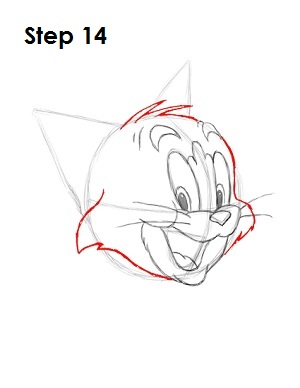 Draw Tom Step 14