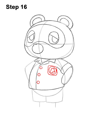 How to Draw Tom Nook Animal Crossing Nintendo 16
