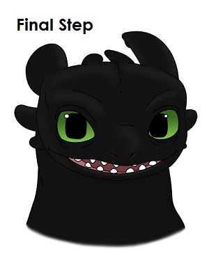 Toothless Dragon Drawing Final Draw Toothless Dragon Last