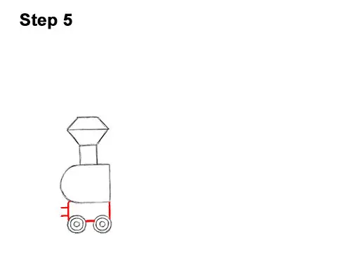 How to Draw Cartoon Choo Choo Train Locomotive 5