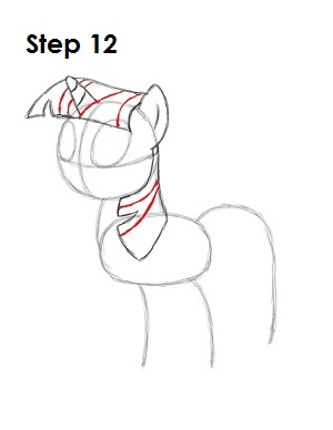 Draw Twilight Sparkle Step 12