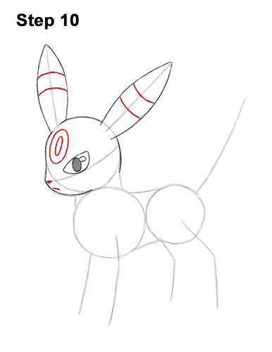Draw Umbreon Pokemon 10 How to Draw Umbreon Pokemon 10