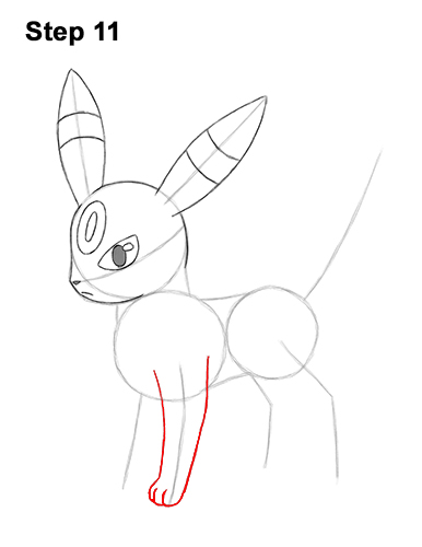 Draw Umbreon Pokemon 11 How to Draw Umbreon Pokemon 11