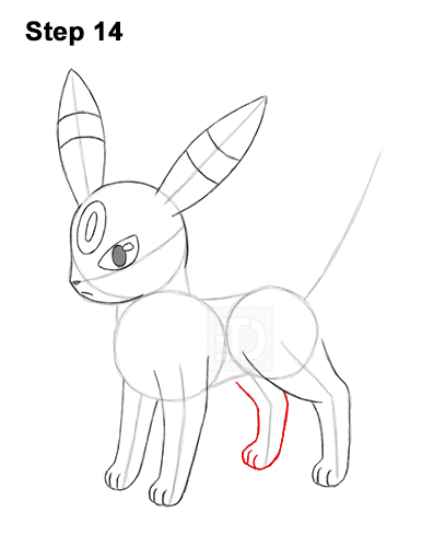 Draw Umbreon Pokemon 14 How to Draw Umbreon Pokemon 14