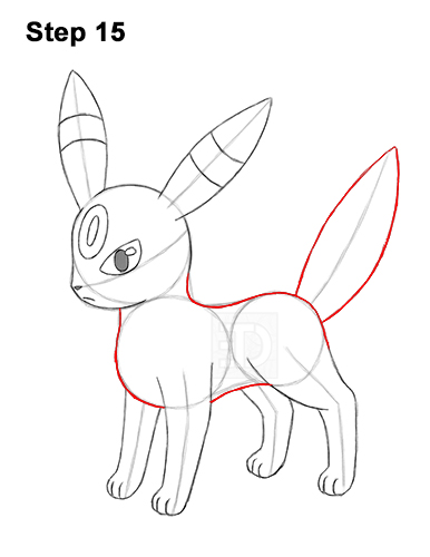Draw Umbreon Pokemon 15 How to Draw Umbreon Pokemon 15