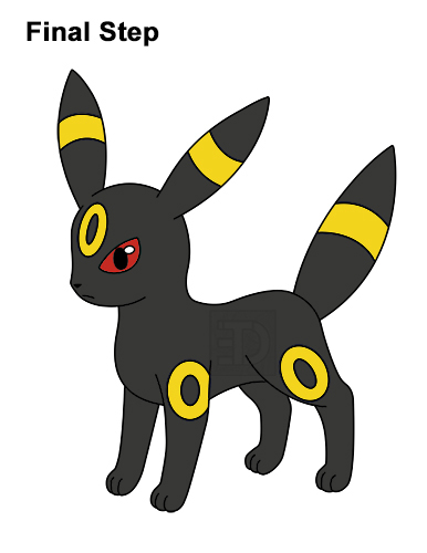 Draw Umbreon Pokemon How to Draw Umbreon Pokemon