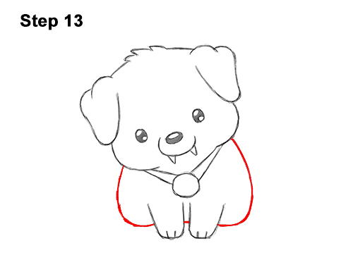 Draw a Cartoon Puppy Dog Vampire Halloween 13 How to Draw Cute Cartoon Puppy Dog Vampire Dracula Halloween 13