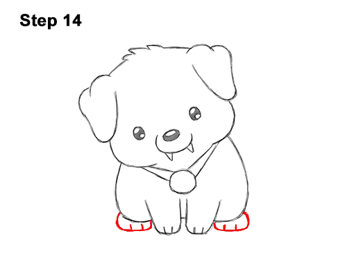 Draw a Cartoon Puppy Dog Vampire Halloween 14 How to Draw Cute Cartoon Puppy Dog Vampire Dracula Halloween 14