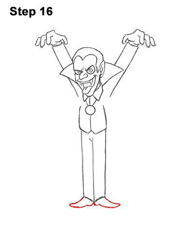 How to Draw Funny Cool Vampire Dracula Halloween 16
