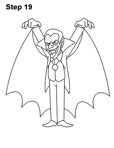How to Draw Vampire (Dracula)